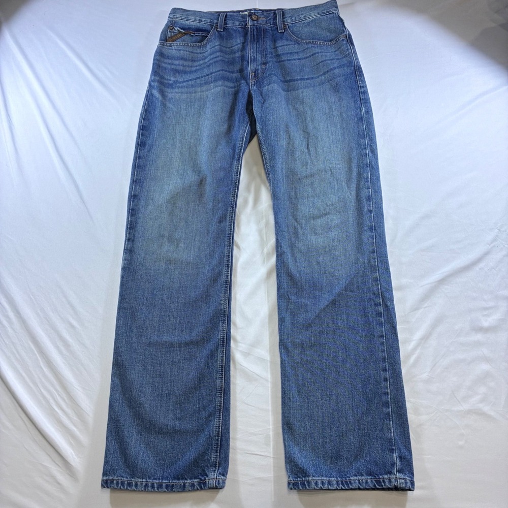 Ariat Legacy M2 Traditional Relaxed Boot Cut Jeans Mens 32x34 Medium Wash Denim